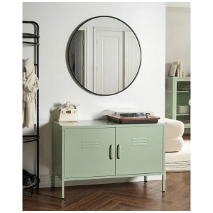 Beliani Armoire de bureau Uria vert menthe 65 x 100 x 40 cm