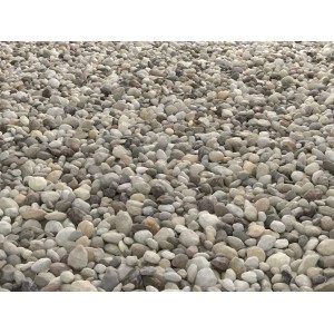 Galets Rhein Bunt, 40-80mm, mélange coloré pour jardin & maison. Gravier décoratif en sac de 25kg.