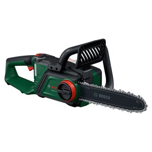 Tronçonneuse à batterie Bosch PKE18V-30-28 avec batterie et chargeur.