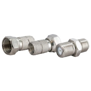 Kit de connecteurs de câble F Schwaiger 6,5 mm pour câbles de connexion SAT.