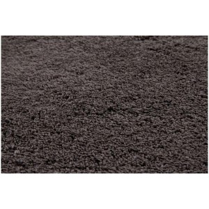 Gros plan : Tapis à poils longs anthracite San Paolo, 130 x 190 cm.