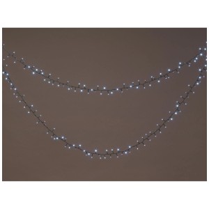 Guirlande LED OBI extérieur, 1500 LED blanc froid, 3m. Lumière dense pour terrasse, balcon & déco de Noël.