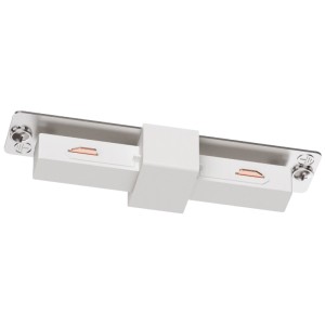 Eglo EasyTrack Verbinder in Weiß für Schienensysteme zur geraden Verbindung von zwei Schienen.