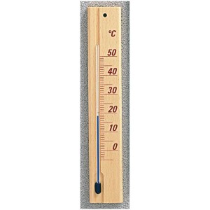 Termometro da interno Möller Therm in legno, colore naturale, 19,5 cm. Indicatore di temperatura per interni.