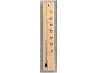 Möller Therm Zimmerthermometer Holz Naturfarben 19,5 cm