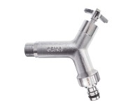 Geka Design-Wasserhahn Messing verchromt AG G1/2