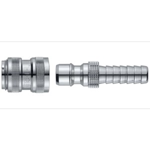 Set raccordo Neomatic Pro, ottone cromato, per collegamento tubo con Ø 13mm.