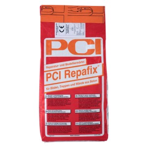 Malta di riparazione PCI Repafix, sacco da 5 kg. Malta secca per riparazioni in calcestruzzo, per interni ed esterni.