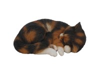 Vivid Arts Katze schlafend Braun-Schwarz (HxBxT) 23 x 30 x 13,5 cm