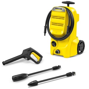 Nettoyeur haute pression Kärcher K 3 Classic jaune avec accessoires, pistolet et lance.