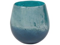 Vase Rifka Aqua / Höhe 16 cm