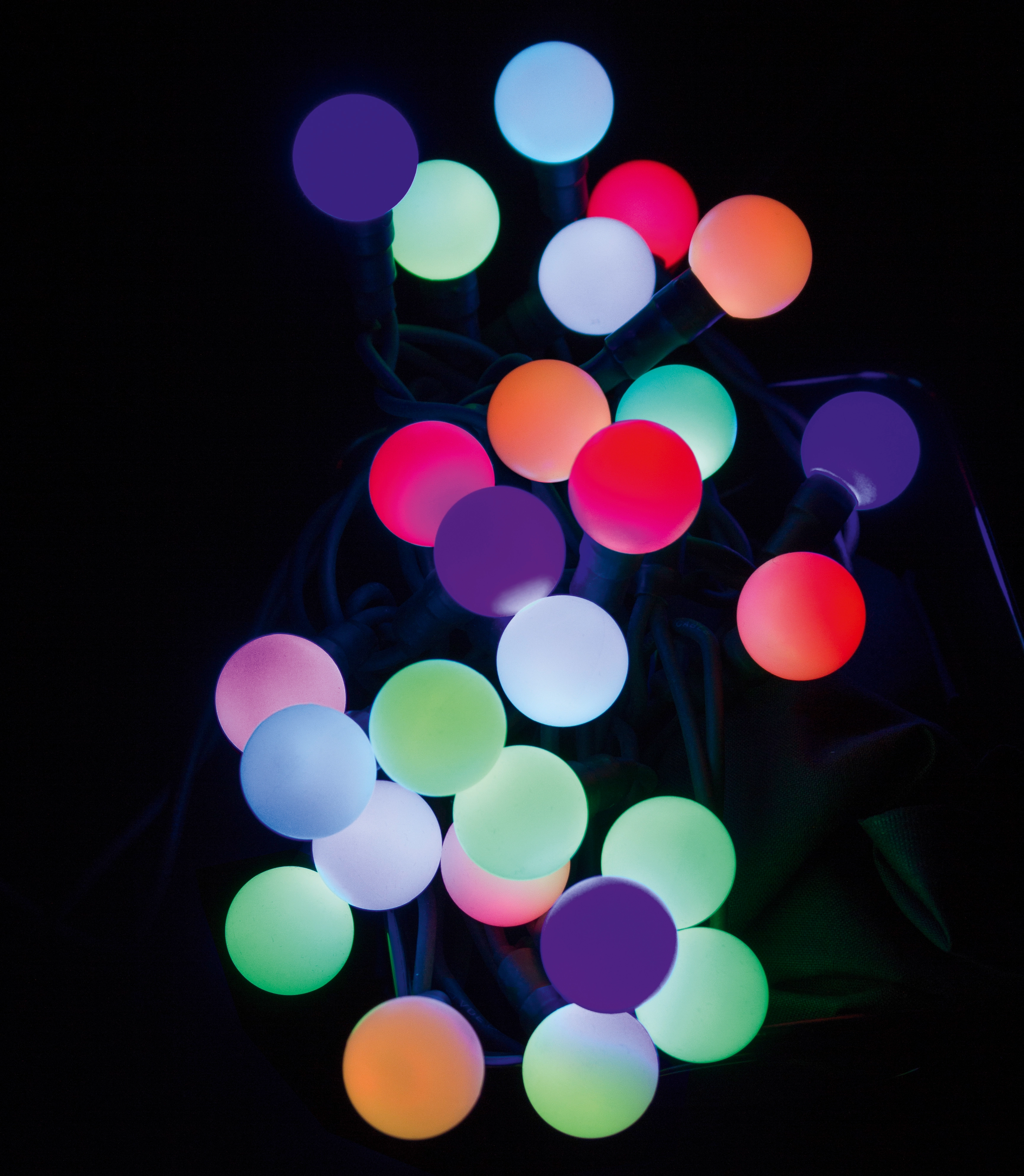 Guirlande lumineuse LED couleurs multicolore.