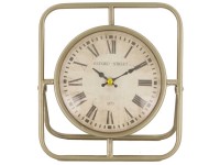 Uhr Oban Metall Silber (HxBxT) 23 x 20 x 6 cm