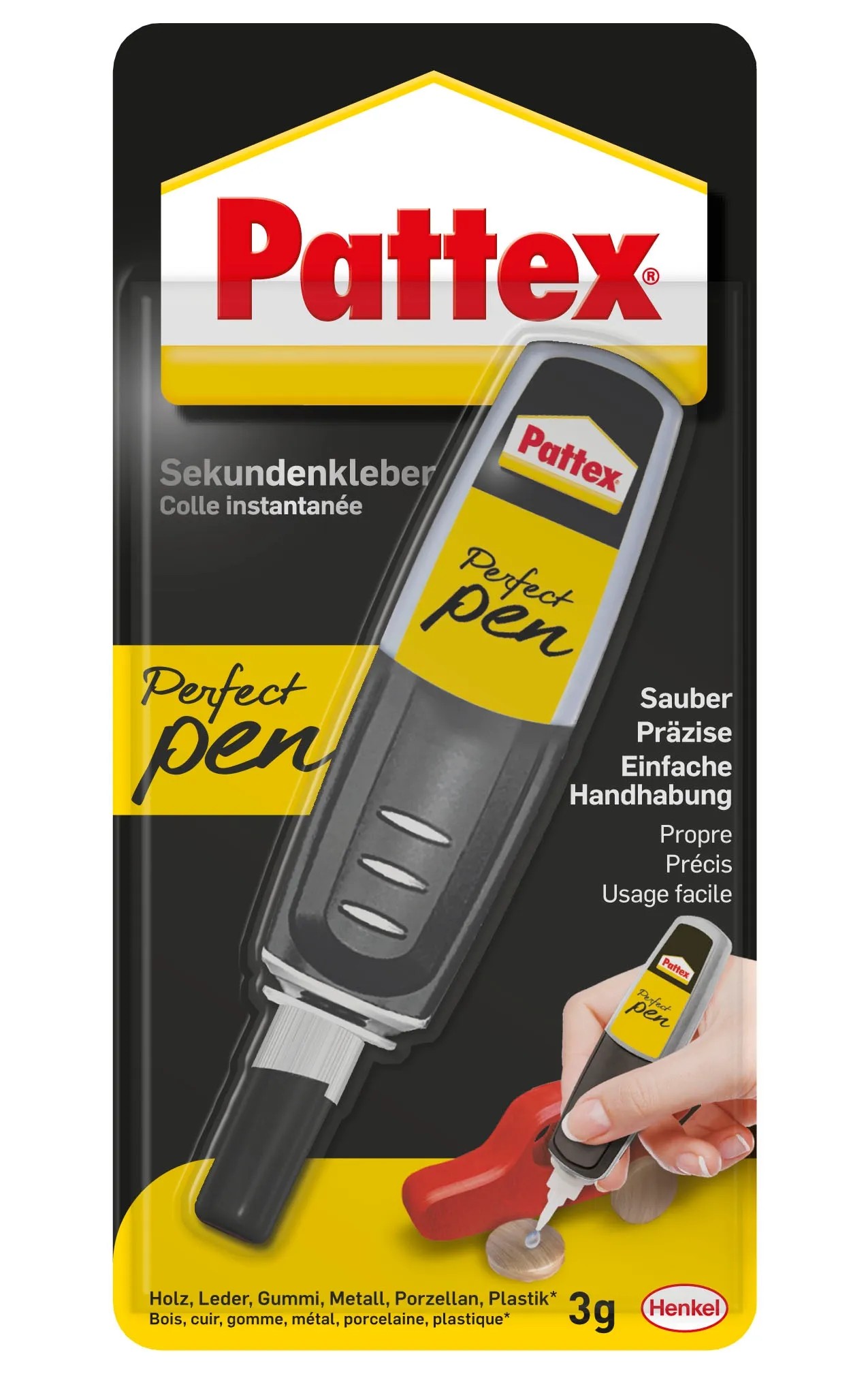 Pattex Perfect Pen, Sekundenkleber extra stark und präzise für