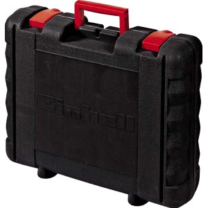 Valigetta nera Einhell per trapano a percussione TE-ID 500 E con maniglia rossa.