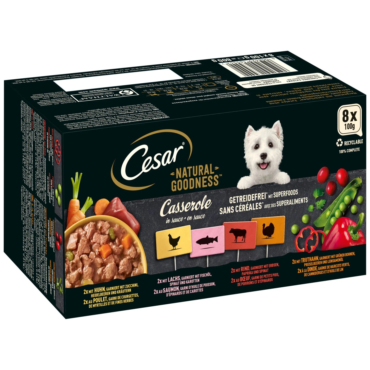 Cesar Natural Goodness Casserole Getreidefrei 8 x 100 g