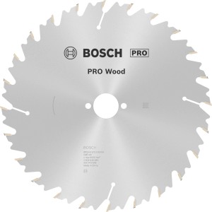 Lama per sega circolare Bosch Speedline Wood, 250 mm, 24 denti per tagli puliti nel legno.