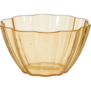 Ciotola in plastica gialla, 500ml, design moderno per snack e insalate.