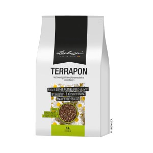 Sacco di terriccio Lechuza Terrapon 6L per piante in vaso, senza torba e pre-fertilizzato.