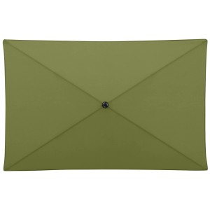 Rechteckiger Doppler Sonnenschirm Myzone, kiwi-grün, 190x125 cm, mit UV-Schutz. Ideal für Balkon.