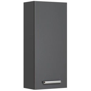 Armoire murale Pelipal 311 anthracite, 70x30 cm, avec poignée chromée pour meubles hauts de salle de bain.
