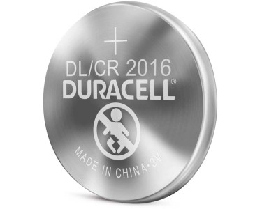 Pile Bouton au Lithium CR2016, 2 pièces - Duracell - Boutique en
