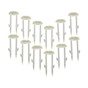12 bio piquets transparents pour fixer le voile de croissance au sol.