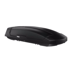 Coffre de toit Thule Force XT noir taille L pour voyage et transport. Boîte de voiture pratique avec un volume de 450 l.