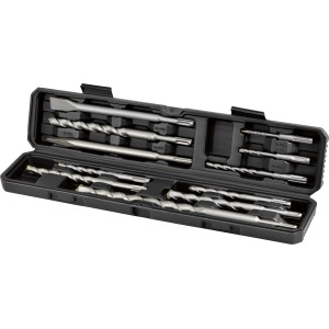 Set LUX SDS-Plus 11 pezzi con punte e scalpelli in valigetta. Ideale per lavori in calcestruzzo.