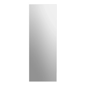 Specchio rettangolare da porta a forma di cristallo, 50x140 cm, senza cornice, per bagno, corridoio o camera da letto.