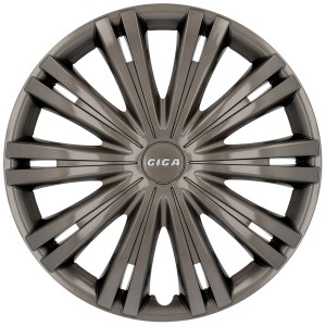Copricerchio Cartrend GIGA, 16 pollici, antracite. Copriruota sportivo per esterni.