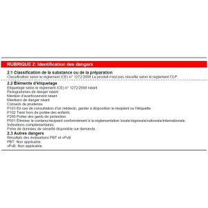 Fiche de données de sécurité pour le mastic à fenêtre Geistlich naturel, informations sur les dangers et les précautions de sécurité.