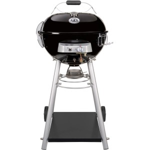 Outdoorchef Barbecue à gaz Leon 570 G, noir, Ø 54 cm. Grill sphérique avec étagère et roues.