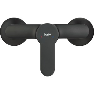 Mitigeur de douche baliv DU-5891, mitigeur monocommande noir mat pour douche.