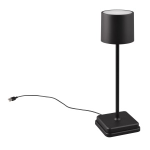 Lampada da tavolo a LED Reality Fernandez nera, lampada senza fili con cavo di ricarica USB.