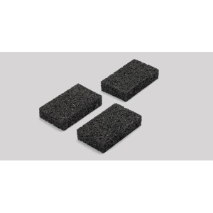 Pads de support noirs (20 pcs) pour sous-construction de terrasse, 10x6x2cm.
