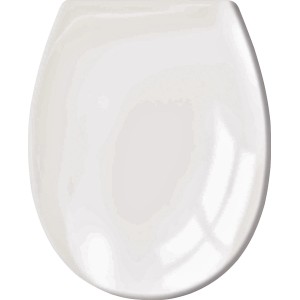 Sedile WC Kleine Wolke Uni Bianco, 37x45 cm, con chiusura ammortizzata.