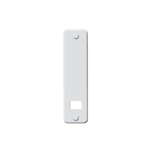 Plaque de recouvrement Softline blanche, entraxe 16 cm, pour enrouleurs de volet roulant.