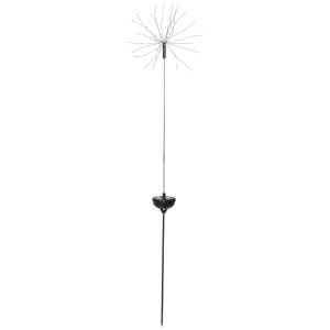 Lampe décorative solaire LED Firework noire de Star Trading pour extérieur, 100 cm de haut.
