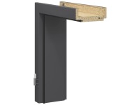 GetaDoor Türzarge CPL Titangrau 201,5 x 85 x 8cm Anschlag L