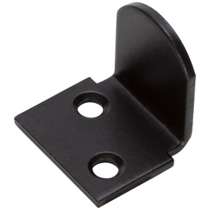 Fermapersiana in acciaio nero, 30x40x30 mm, per fissare le persiane aperte.