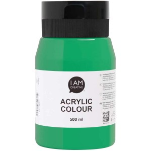Flasche I Am Creative Acrylfarbe Grün, 500 ml. Vielseitige Farbe für Künstlerbedarf.