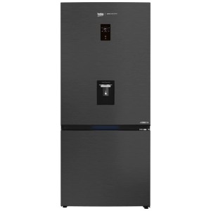 Combiné réfrigérateur-congélateur Beko KG730 Dark Inox avec distributeur d'eau et écran numérique. 615 l, No-Frost.