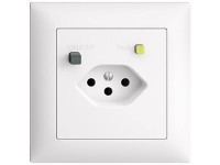 Feller Einfach-Unterputz-Steckdose EdizioDue T13 mit FI Weiss 30 mA
