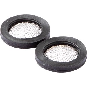 Lot de 2 filtres anti-impuretés KÖRO, 17,5x24x3 mm, 3/4 pouce, avec joint pour machines à laver.