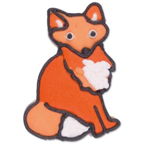 Ausstecher Fuchs, 7,5 cm, aus Edelstahl in Metallfarben. Küchenhelfer zum Backen und Basteln.