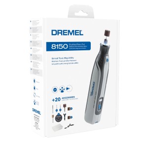 Dremel 8150-20 outil multifonction sans fil avec accessoires et coffret.