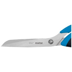Forbici di sicurezza Martor Secuplus 568, acciaio inox, blu-nero. Forbici industriali con lame di sicurezza.