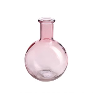 Vaso in vetro rosa Balloon di Sandra Rich, rotondo, Ø 10 cm, altezza 15 cm.