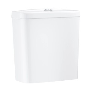 Réservoir apparent Grohe Bau Céramique blanc avec fonction double chasse.